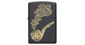 Зажигалка ZIPPO с покрытием Black Matte, латунь/сталь, чёрная, матовая, 36x12x56 мм